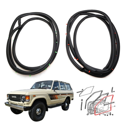 Front Door Weatherstrip Set for Toyota Land Cruiser BJ60 FJ61 FJ62 HJ60 1980-1990
