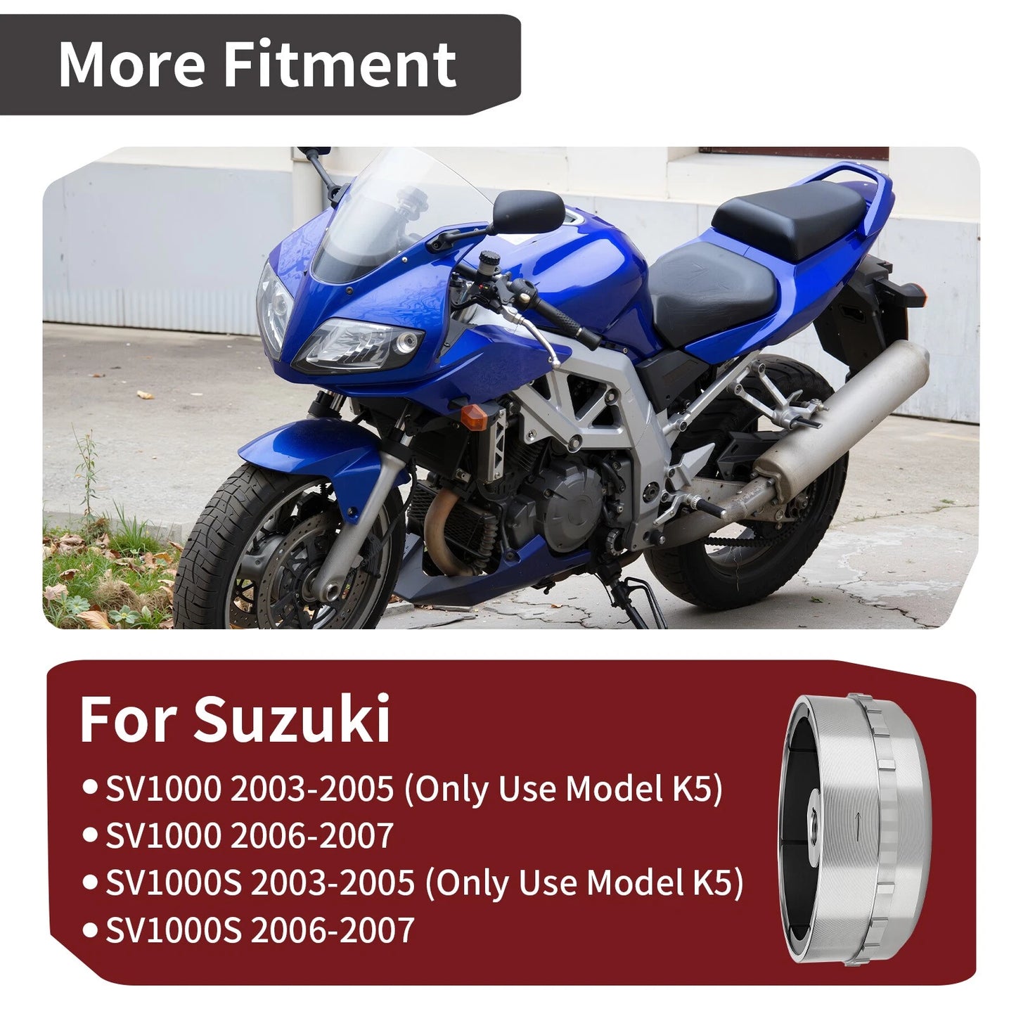 Magneto Rotor Flywheel Assembly for Suzuki SV1000S (2003–2007)