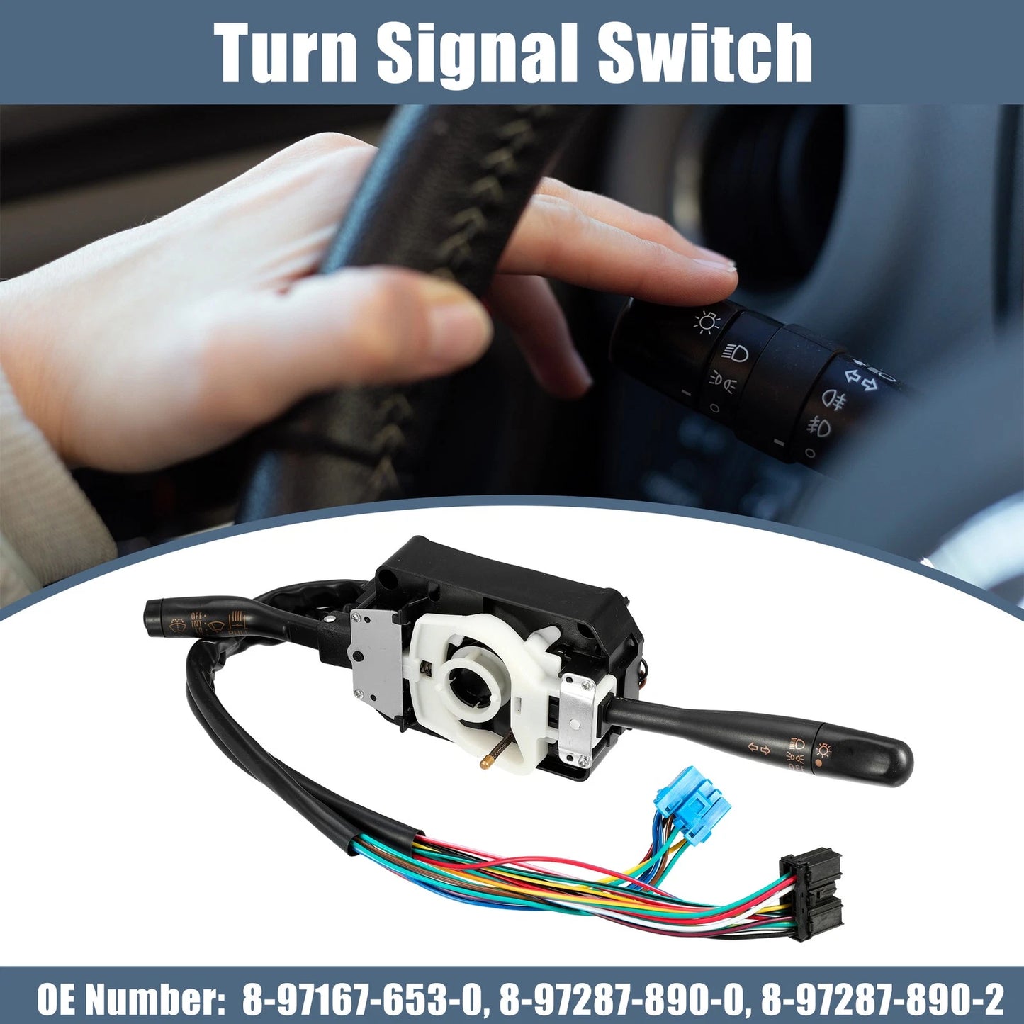 Steering Column Multifunction Turn Signal Wiper Switch for Isuzu NPR (2004-2023)