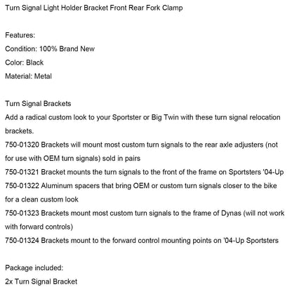 Indicator Holder Bracket for Sportster, Big Twin (2014-2023)