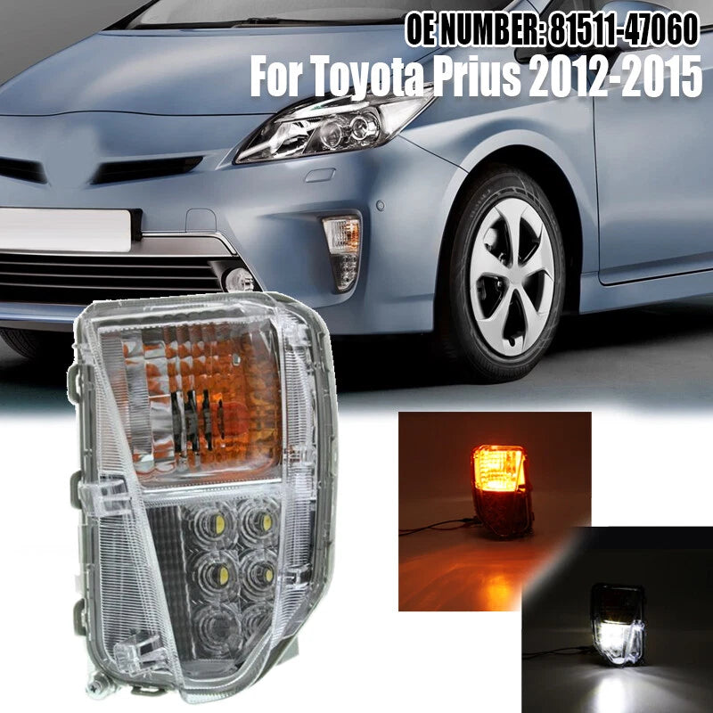 LED Signal Light Fog Lamp Left Driver for Toyota Prius (2012-2015)