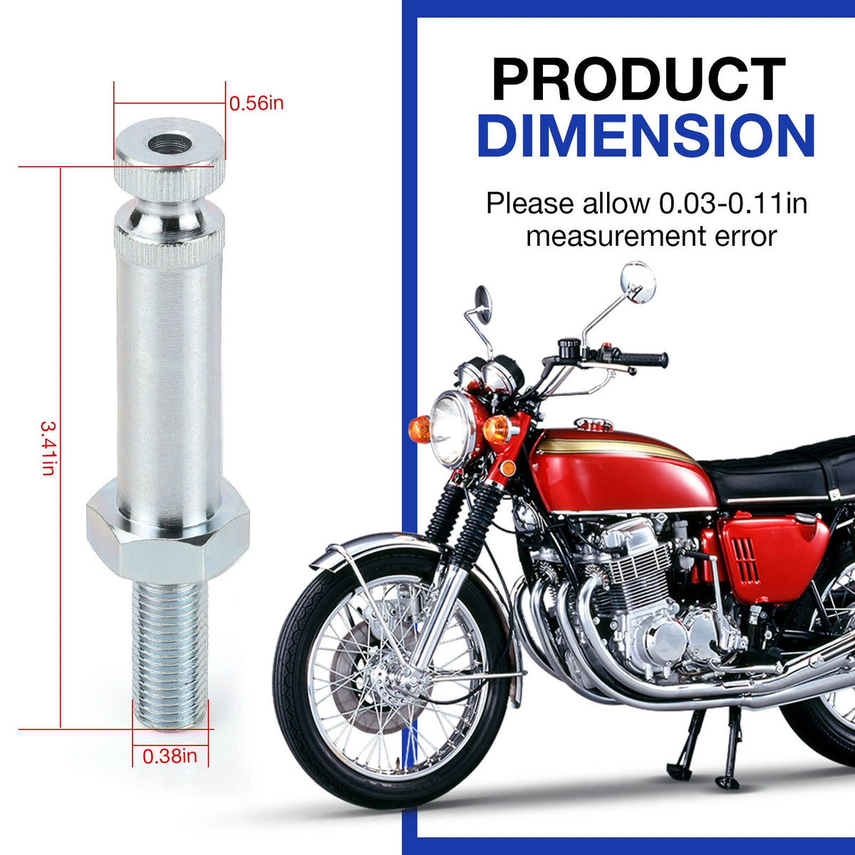 Front Turn Signal Stem Blinker for Honda CB350F 1972 / CL125A SS125 1968