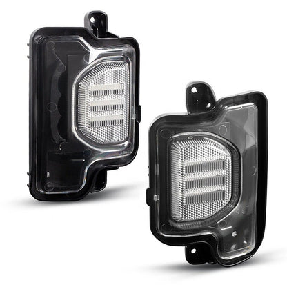 2x Clear Side Mirror Turn Signal Light for Jeep Wrangler JL (2018–2024)