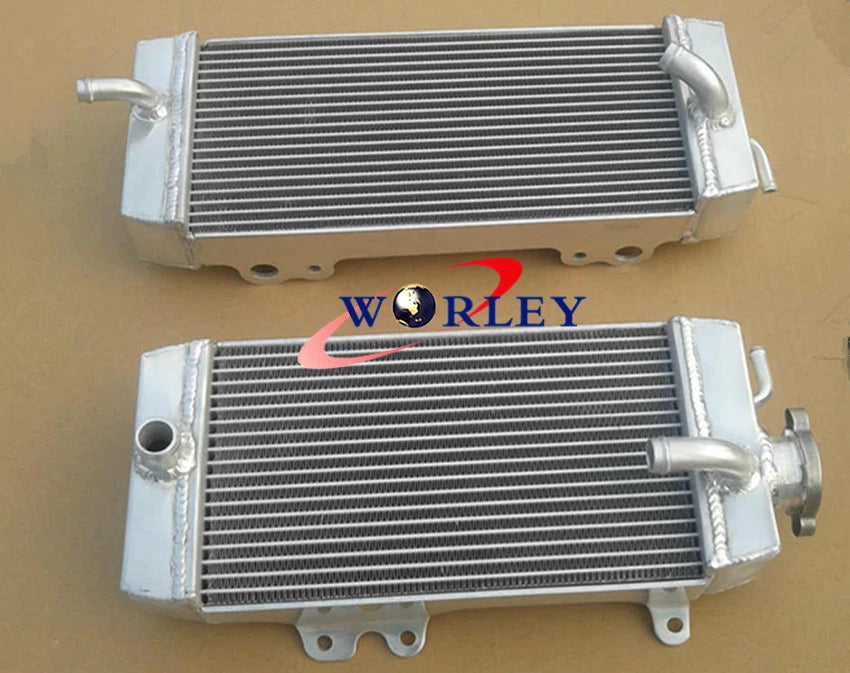 Hose Kit & Aluminum Radiator for Kawasaki KXF250 KX250F (2009-2010) GREEN