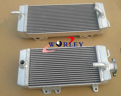 Hose Kit & Aluminum Radiator for Kawasaki KXF250 KX250F (2009-2010) GREEN