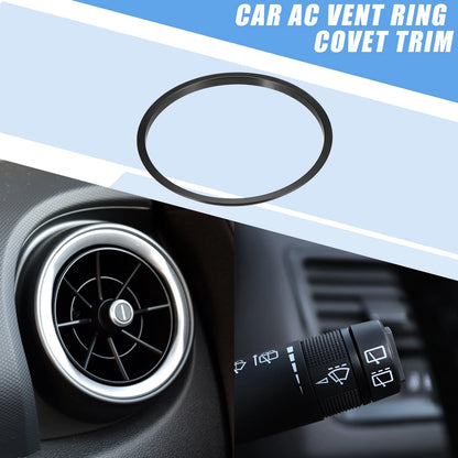 4 x AC Vent Ring Cover Trim for Toyota Tacoma (2016-2024) Aluminum Alloy Black