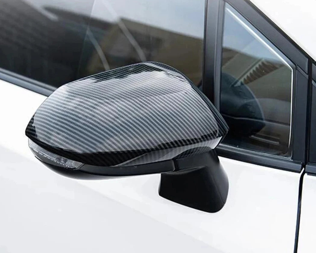 Rearview Mirror Lid Side Cover Trim for Toyota Corolla Sedan Carbon Fiber (2020-2024)