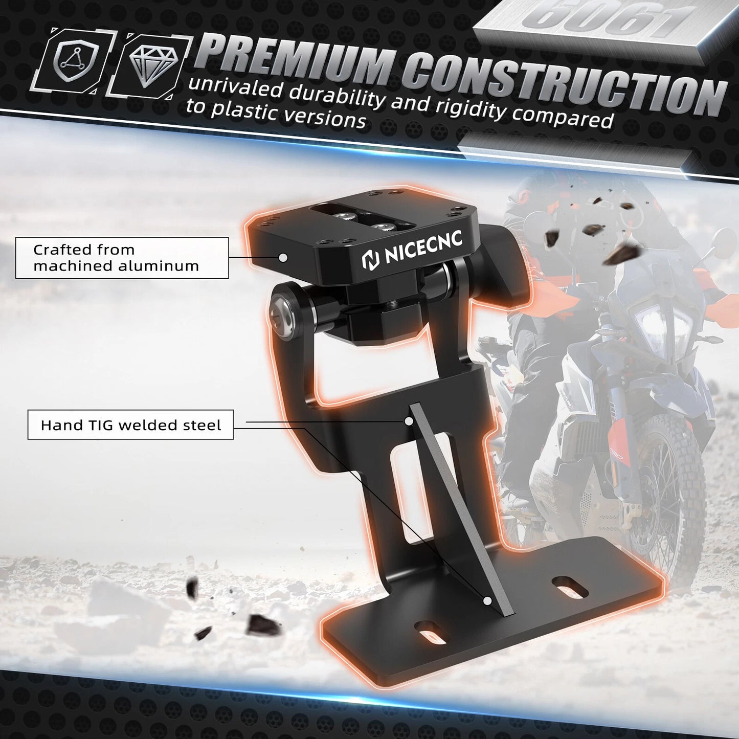 Adjustable GPS Phone Mount for KTM 890 Adventure/R (2023-2024)