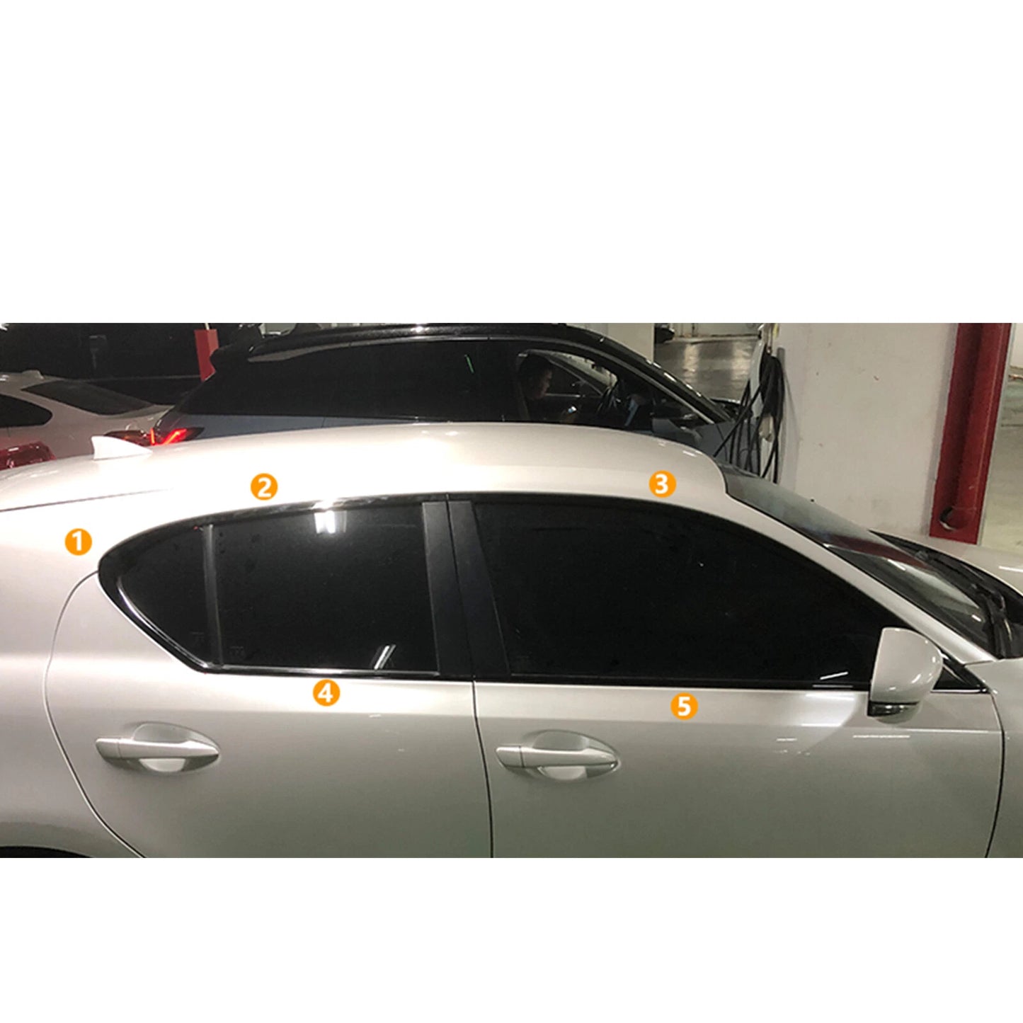 10 x Car Window Moulding Strips for Lexus CT (2012-2022)