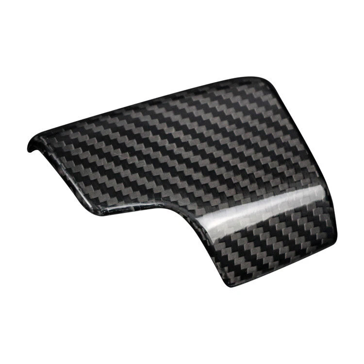 Carbon Fiber Gear Shift Knob Head Caps Cover Trim Fits Audi A6 A7 A8 Q7 Q8 2020+