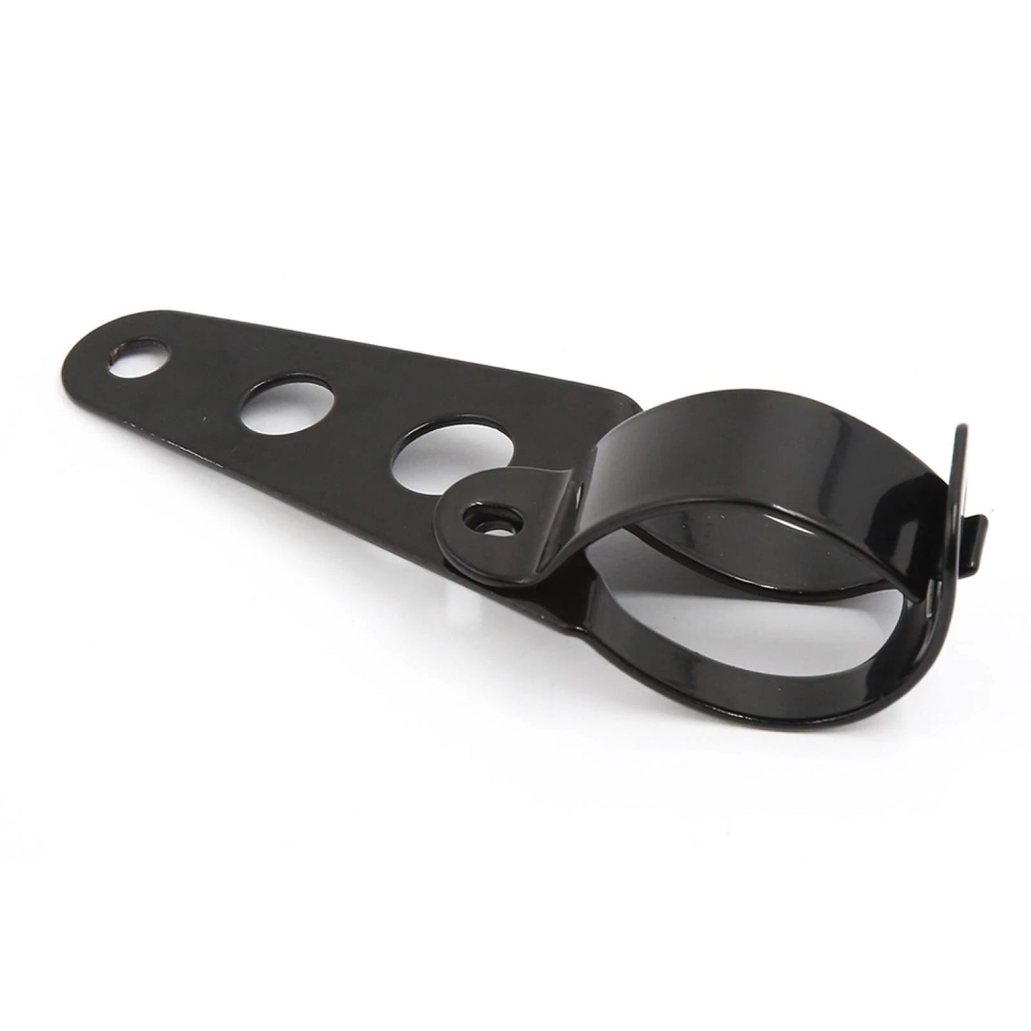 2 x Black Universal Motorcycle Headlight Brackets Fits 30mm-43mm Fork Tubes