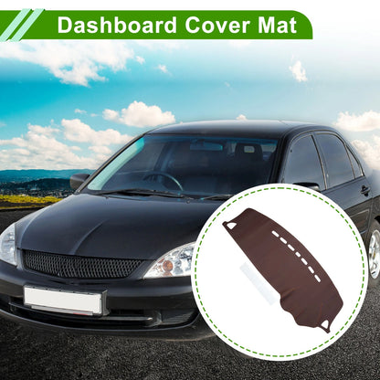 Dashboard Cover Mat for Mitsubishi Lancer (2008-2017) Brown