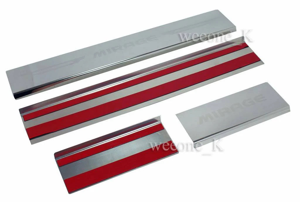 Stainless Steel Door Sill Scuff Plate for Mitsubishi Mirage (2012-2015)