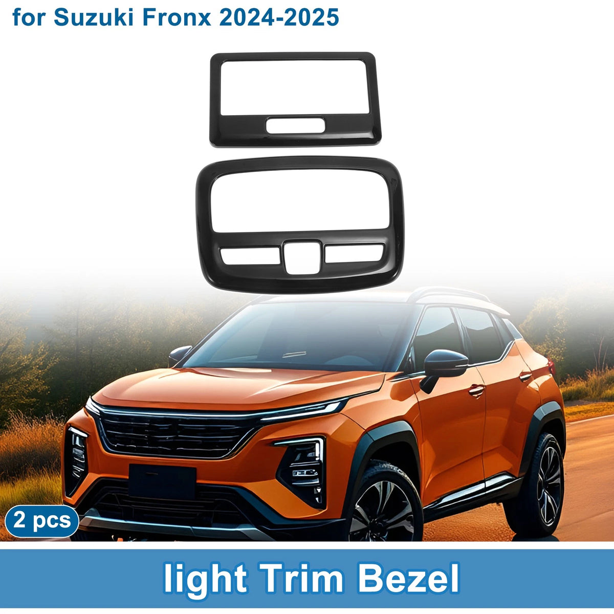 Light Trim Bezel for Suzuki Fronx 2024-2025 Black