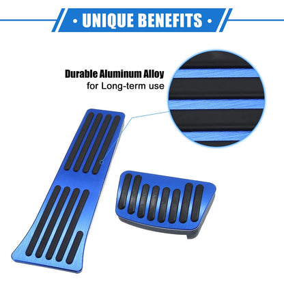 3 x Car Gas Accelerator Brake Foot Rest Pedal Covers for Kia Carnival (2020-2023)