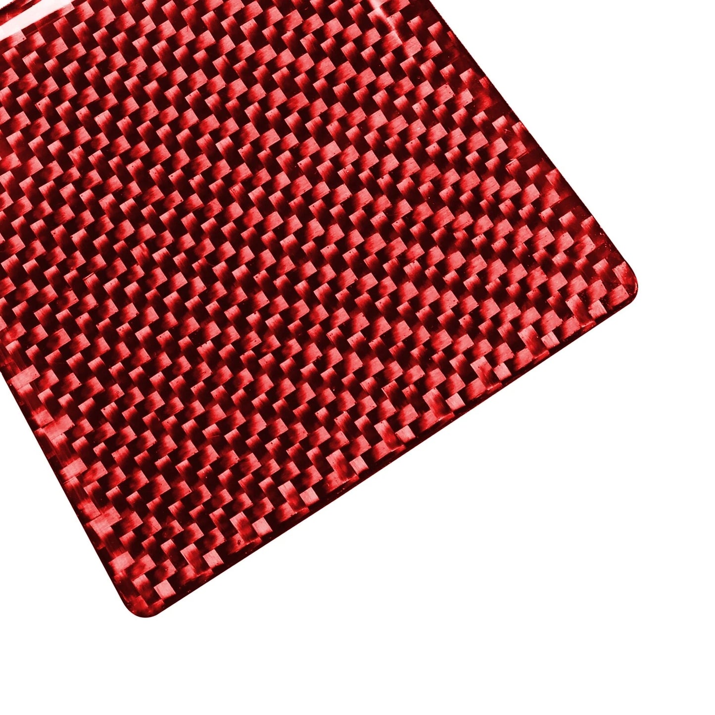 3 x Carbon Fiber Red Gear Shift Box Trim for Porsche Macan (2014-2019)