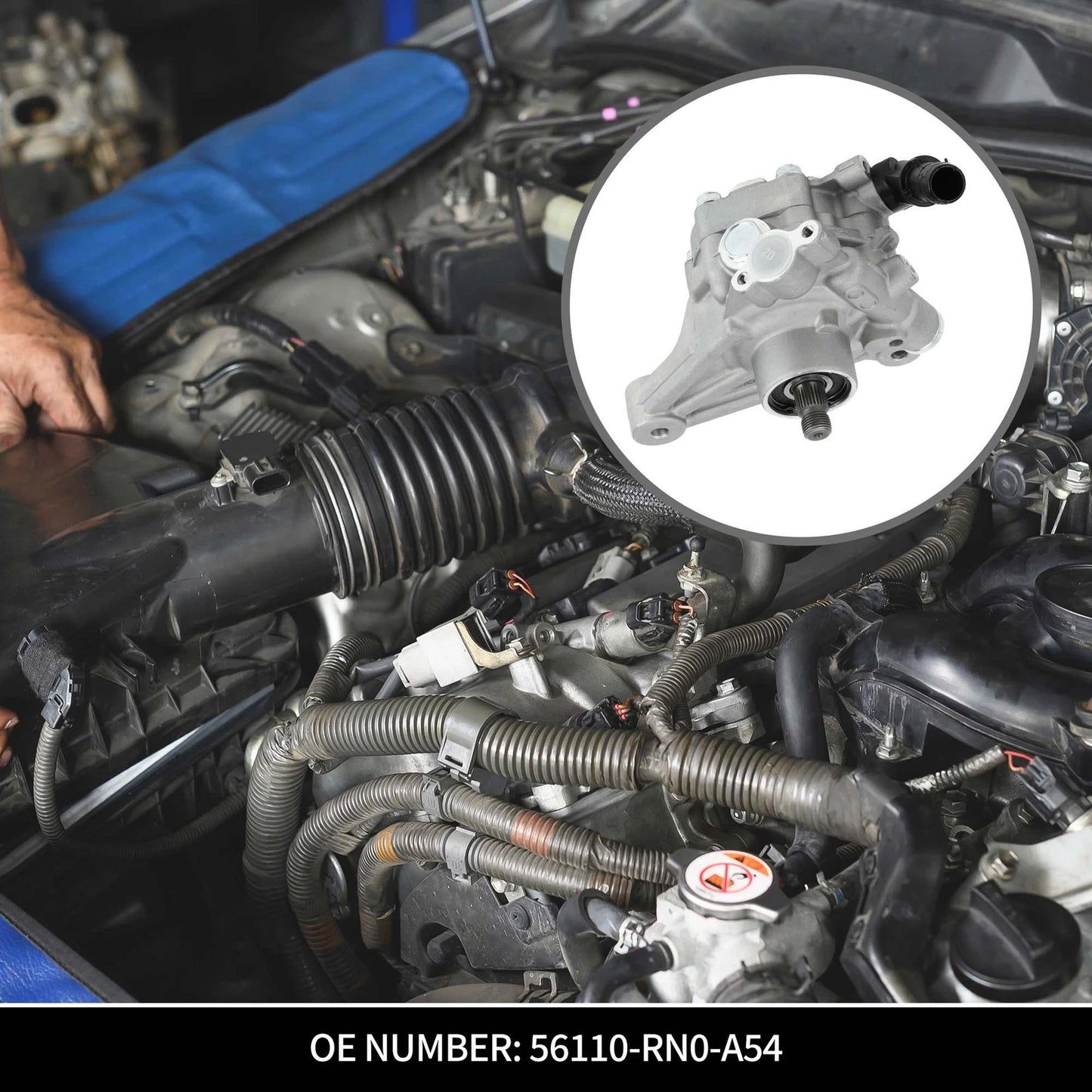 Power Steering Pump for Honda Pilot 3.5L V6 (2012-2015)