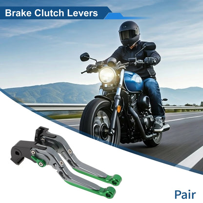 2 x Short/Long Brake Clutch Levers for Kawasaki ZX6R (2019–2025)