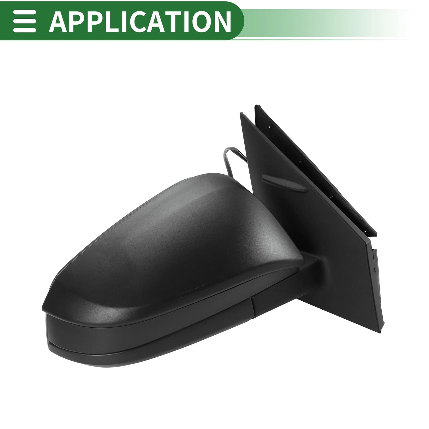 Right Side Door Mirror for Toyota RAV4 (2013-2015) Manual Folding Black