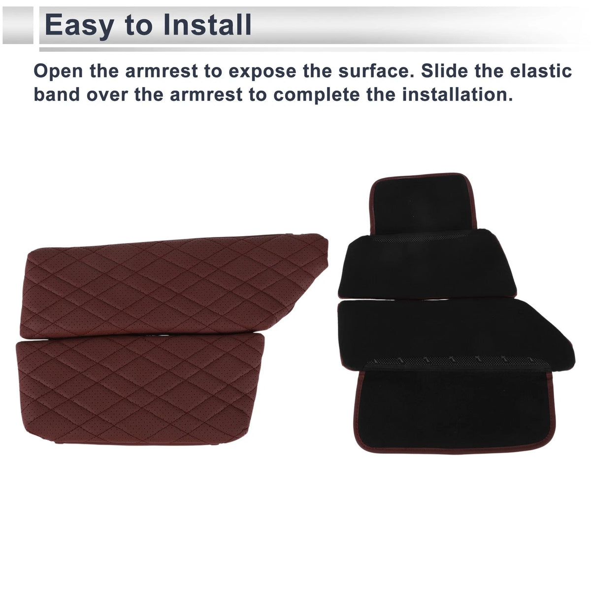 Car Center Console Cover for BMW 5 Series (2011-2017) - Red 1 x Storage Bag