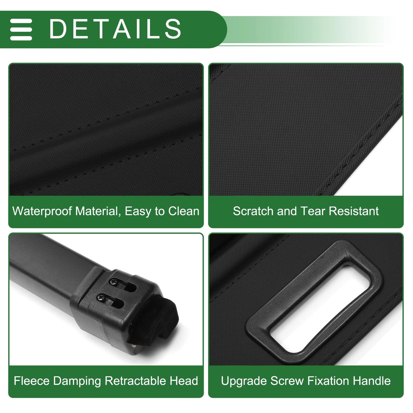 Trunk Retractable Cargo Cover Gloss Black for CHEVROLET Tahoe (2019 - 2024)