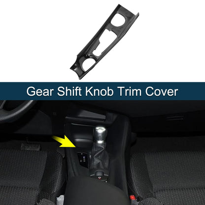 ABS Gear Shift Knob Cover Sticker for Toyota C-HR 2018-2022 Carbon Fiber