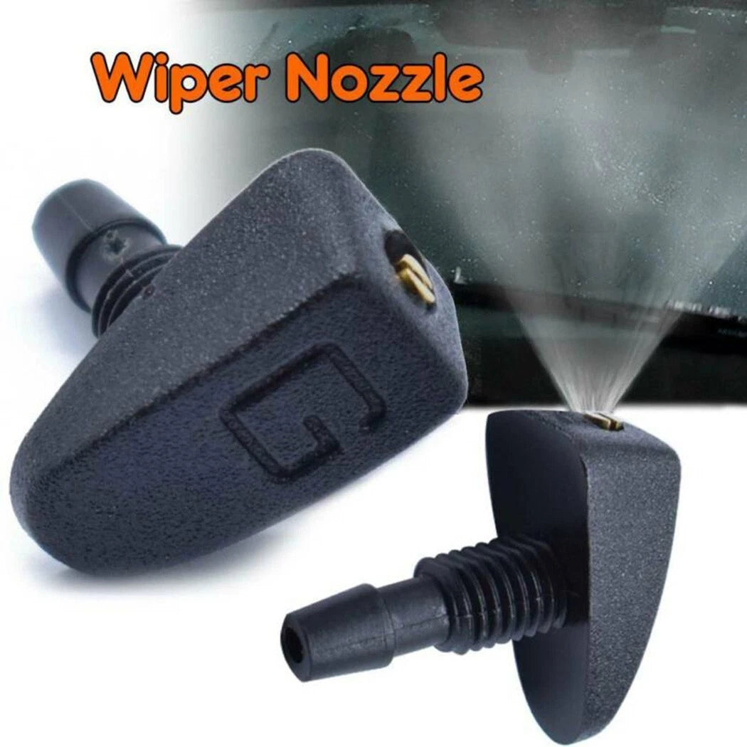 2 x Car Windshield Wiper Jet Water Sprayer Washer Spray Nozzle Sprinkler Black