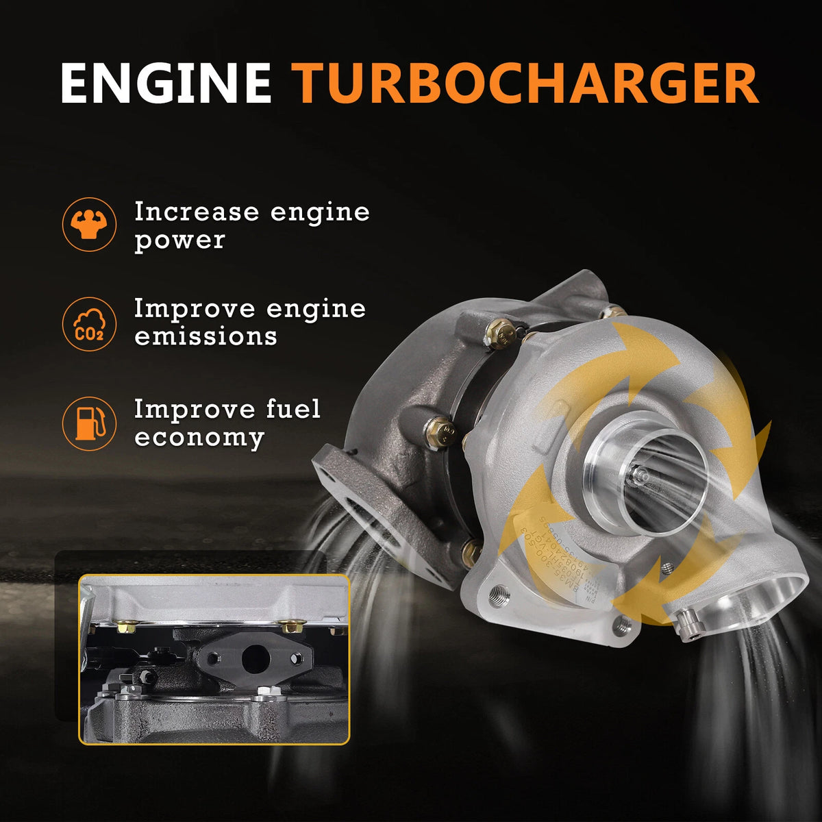 Turbocharger for BMW 320D 120D 2.0L M47/N47 D20 (2004-2011)