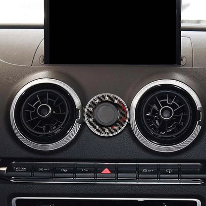 Real Carbon Fiber Air Outlet Vent Phone Holder fit For Audi A3 S3 RS3 2013-2017