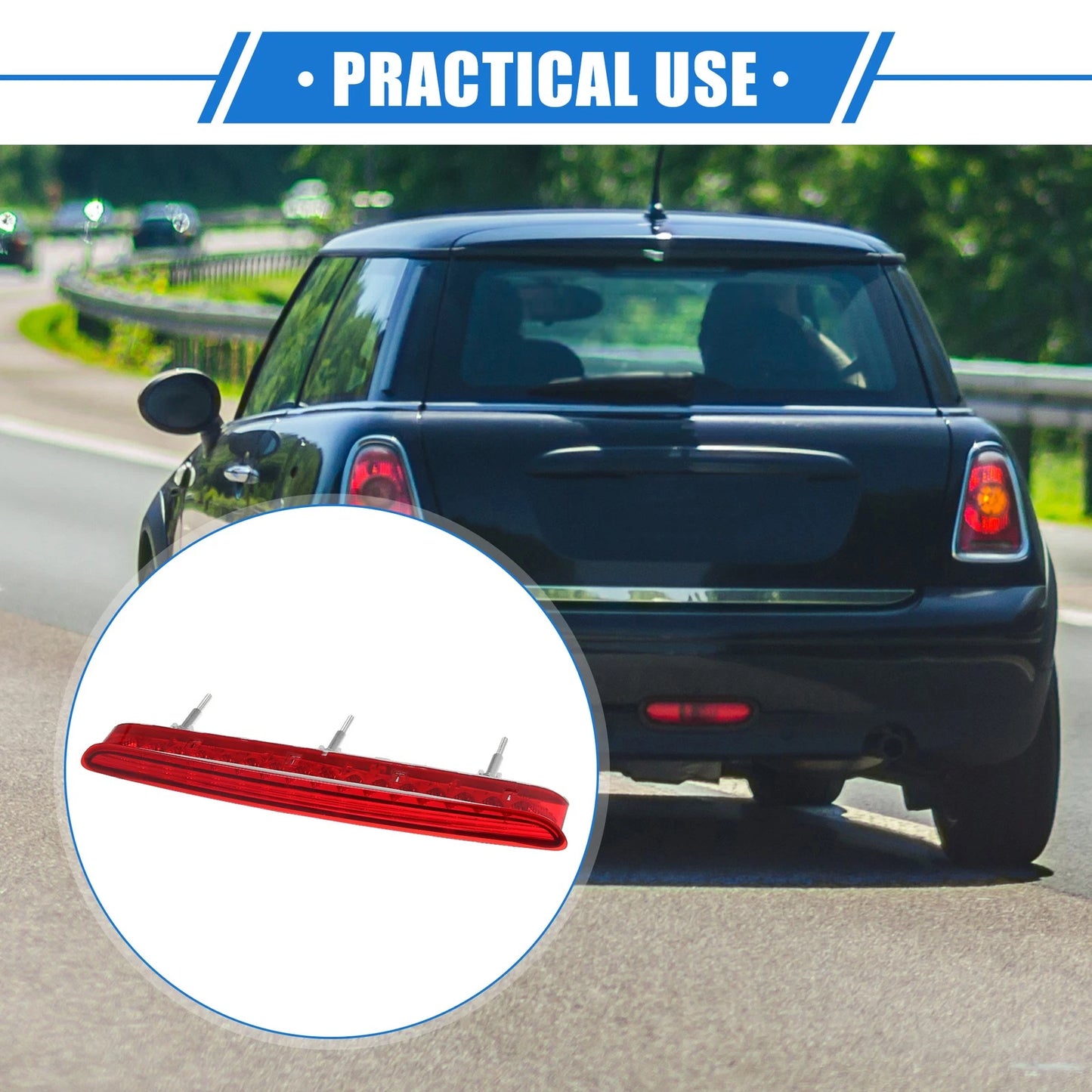 Rear 3rd Stop Brake Light Red for BMW 328i Base (2007 - 2011)