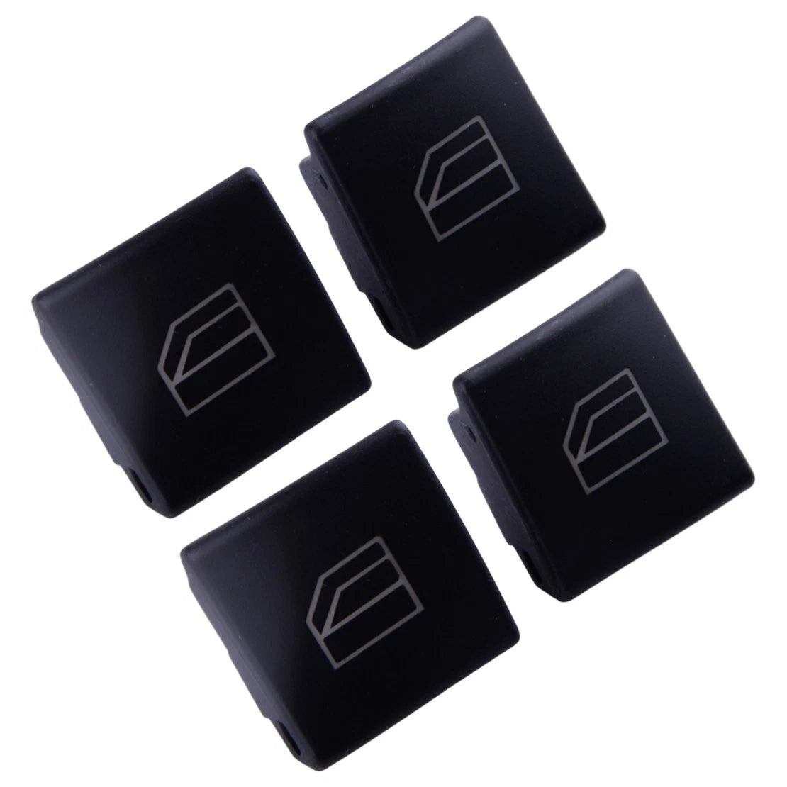 4X Black Window Switch Knob Covers for Benz C E G CLA GL GLA GLE Class