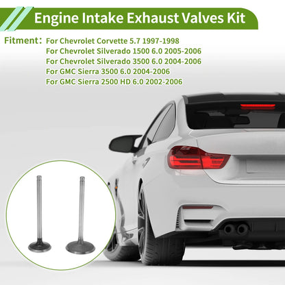 Engine Intake Exhaust Valves Kit for Chevrolet Corvette (1997-2004)