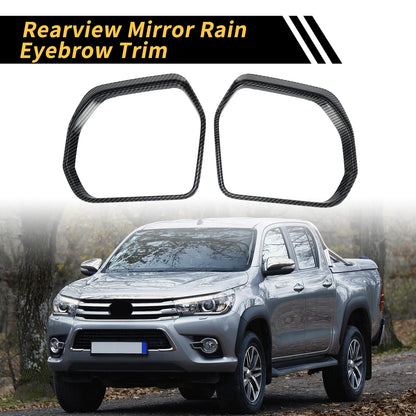 Carbon Fiber Rearview Mirror Eyebrow Trim for Toyota Tundra (2007-2023)