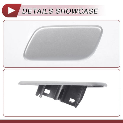 Front Left Washer Nozzle Cover for Subaru Forester 2013-2015 Silver Tone