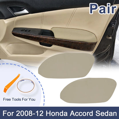 Beige Front Door Armrest Covers  for Honda Accord Sedan (2008-2012)