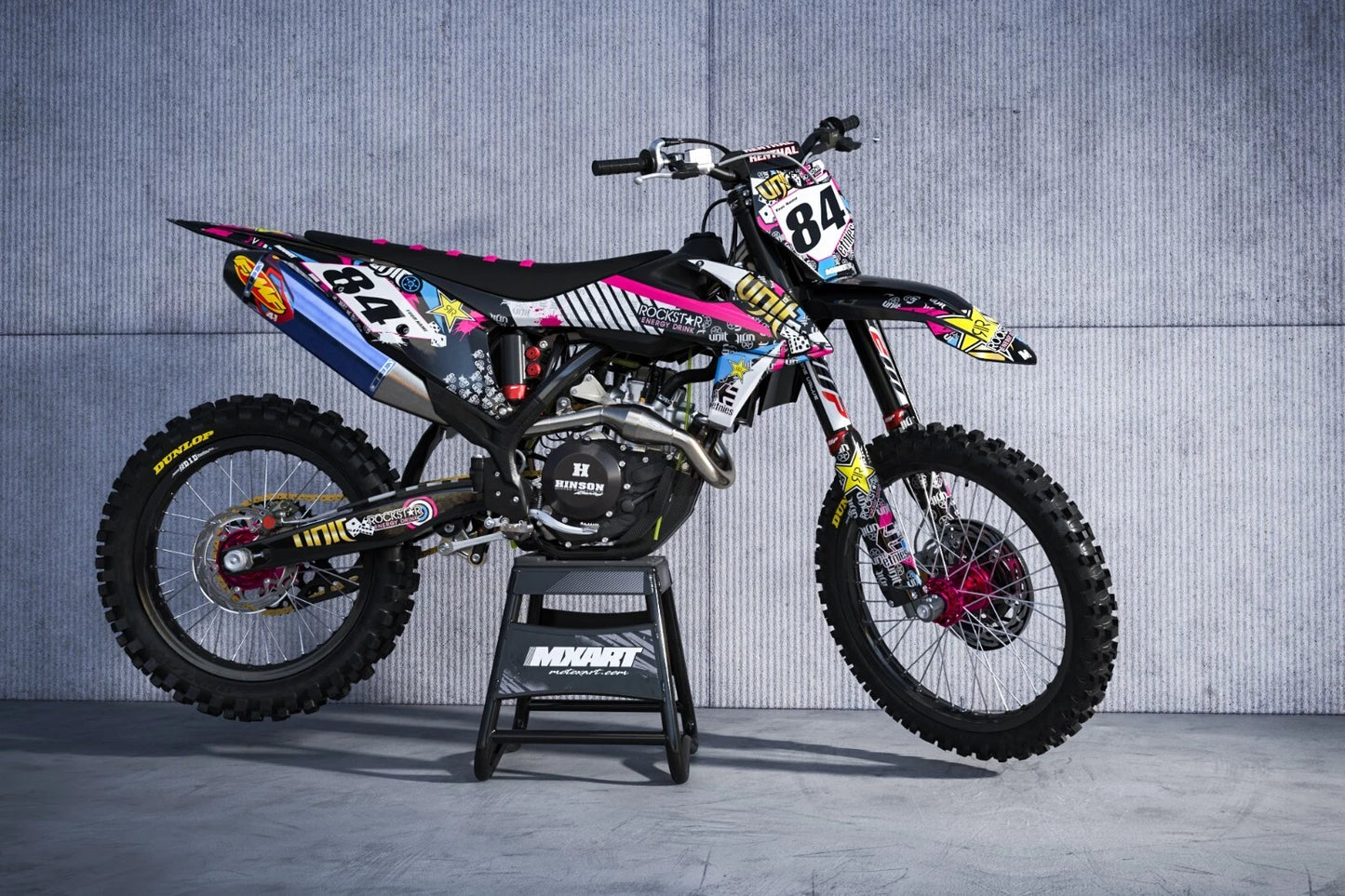 Custom Graphic Kit RUSH Style for KTM SXF Decals Stickers (2016-2017)