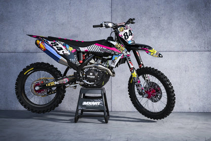 Custom Graphic Kit RUSH Style for KTM SXF Decals Stickers (2016-2017)