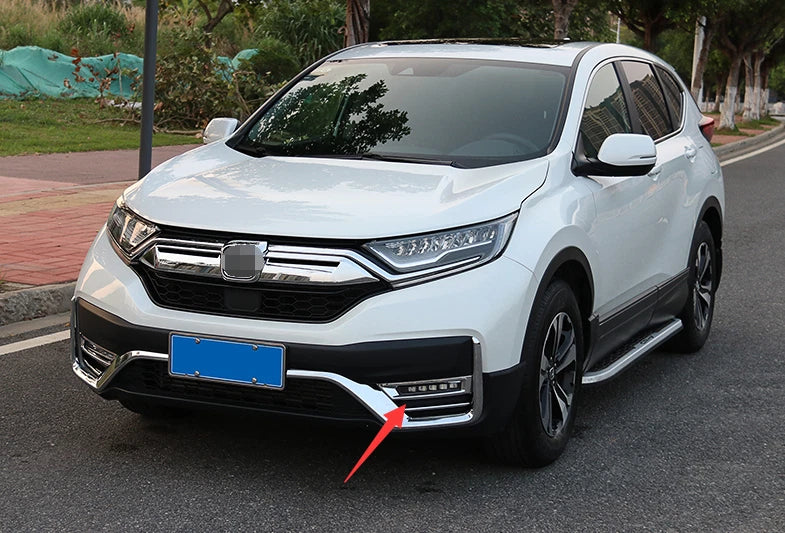 Chrome Front Fog Light Lamp Cover Trim for Honda CR-V 2020-2021 (2020-2021)