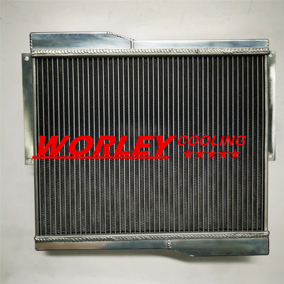 5ROW Aluminum Radiator + Red Hose for MG MGB GT/Roadster (1977-1980)