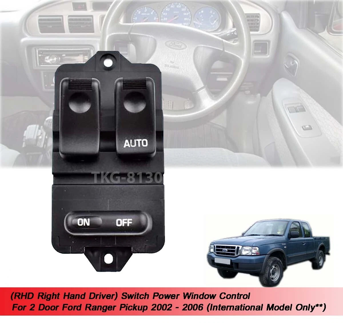 Power Window Control Switch for Ford Ranger Inter Ute(2002-2006)