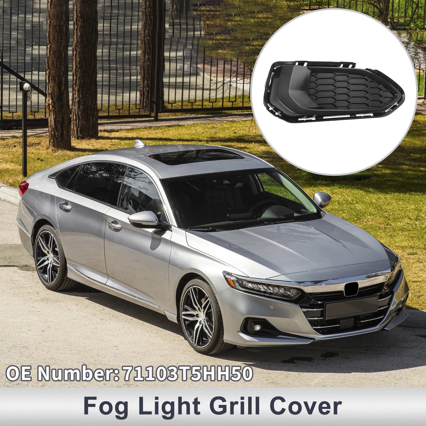 Right Front Fog Light Grill for Honda Fit (2018)