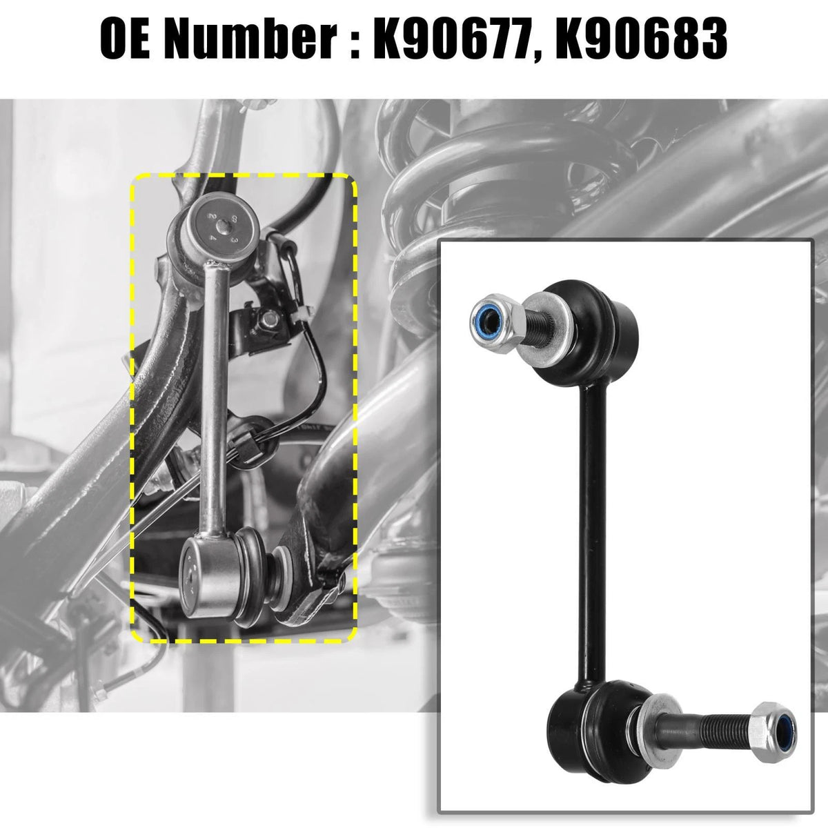 2 x Front Sway Bar Links for Toyota 4Runner, FJ Cruiser (2003-2023)