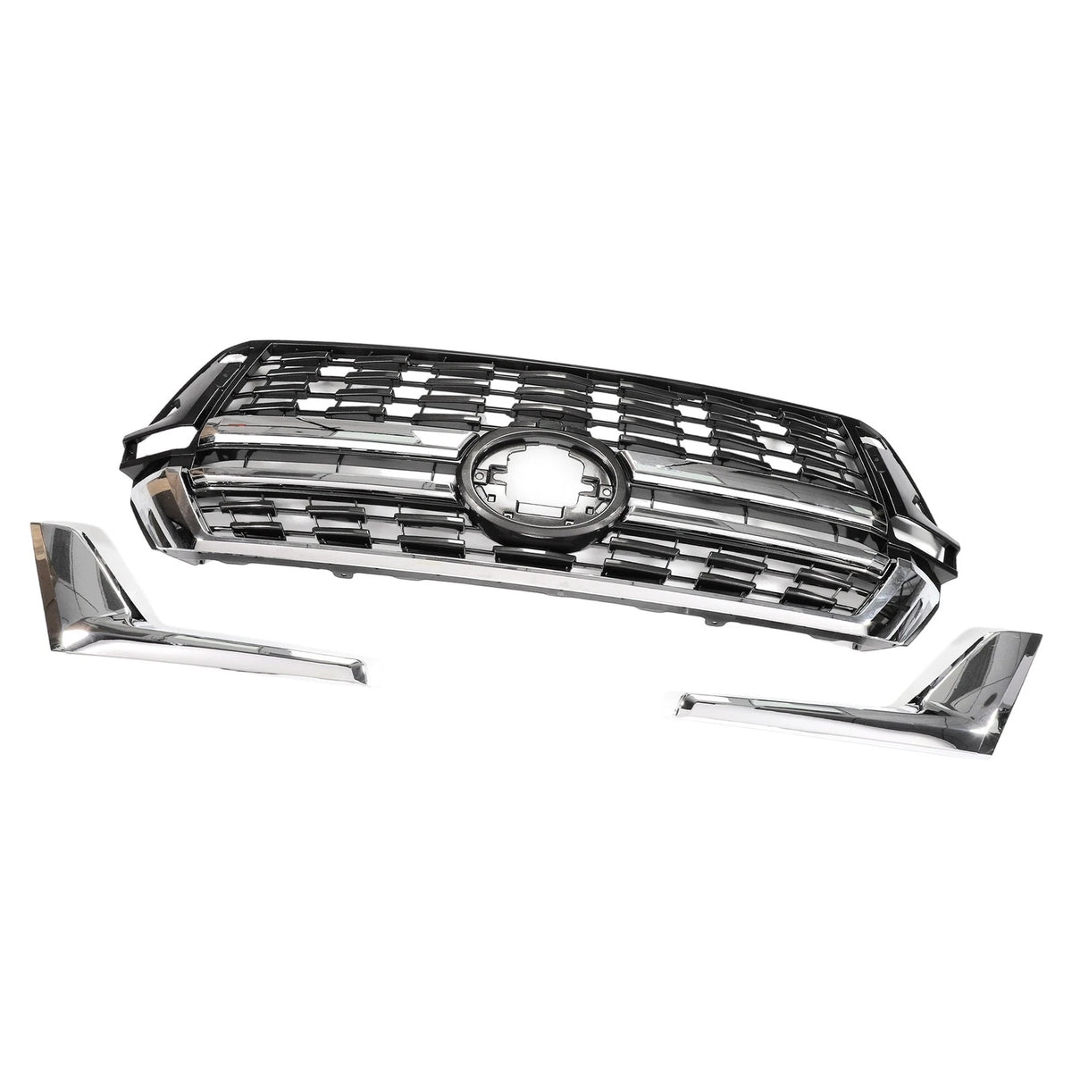 Front Upper Bonnet Bumper Grille for Toyota Land Cruiser LC200 (2016-2020) Black