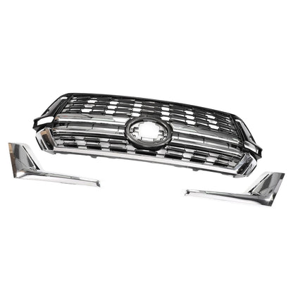 Front Upper Bonnet Bumper Grille for Toyota Land Cruiser LC200 (2016-2020) Black