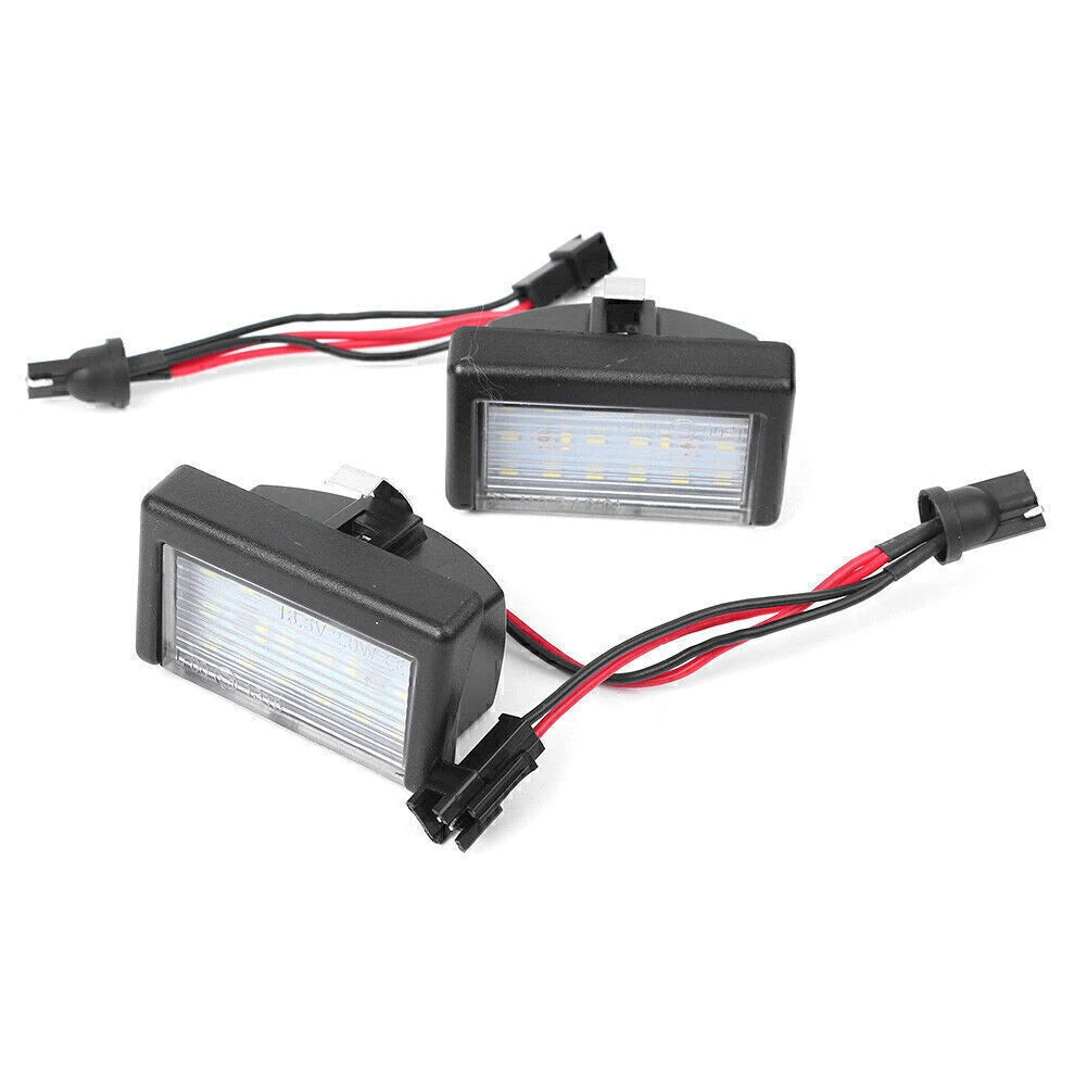 2 x White Error Free LED License Plate Lights for Benz ML W164 (2006-2011)