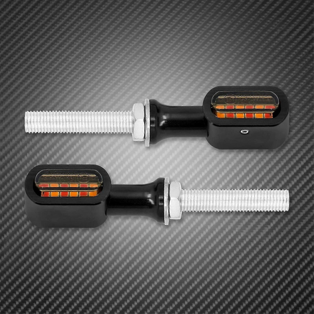 Rear Mini LED E Mark Turn Signal Lights for Harley Softail Touring Sportster