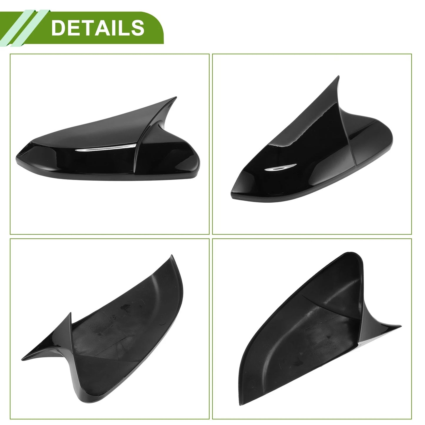 Left Right Side Mirror Cover Caps for Honda 10th Gen (2016-2021)