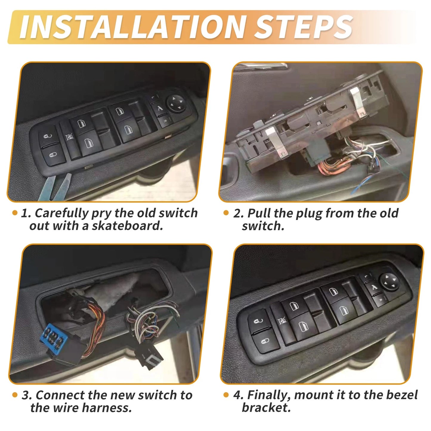 Rear Side Power Window Switch for Nissan Altima Murano Pathfinder (2002-2022)
