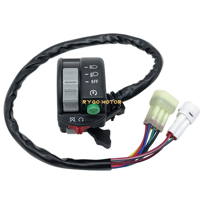 Left Handlebar Switch Start Stop Headlight for Yamaha Kodiak 450 YFM450 (2004–2006)
