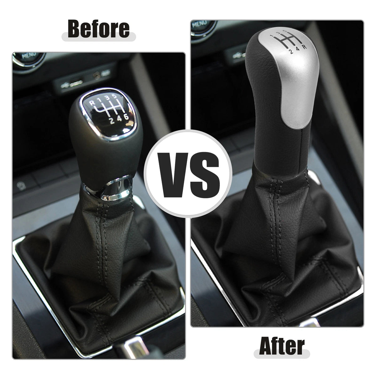 5 Speed Manual Gear Shift Knob for Ford Fiesta, Fusion (2011-2023)